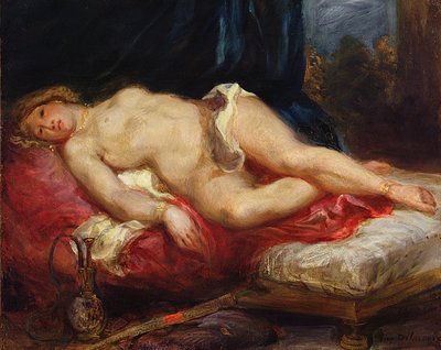 Odalisca, c.1825 de Ferdinand Victor Eugene Delacroix